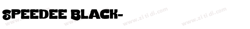 Speedee Black字体转换